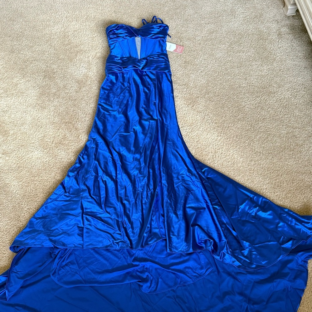 Elegant Blue Prom Dress